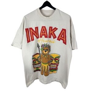 Mens Inaka Power Hawaii Gym Athletic Streetwear Graphic Shirt Size L